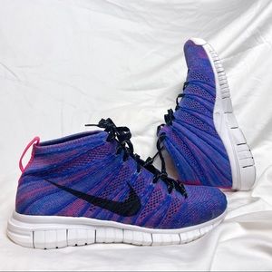 NIKE SPORTSWEAR | Nike Free Flyknit Chukka Hyper Pink/Black-Game Royal Size 8.5